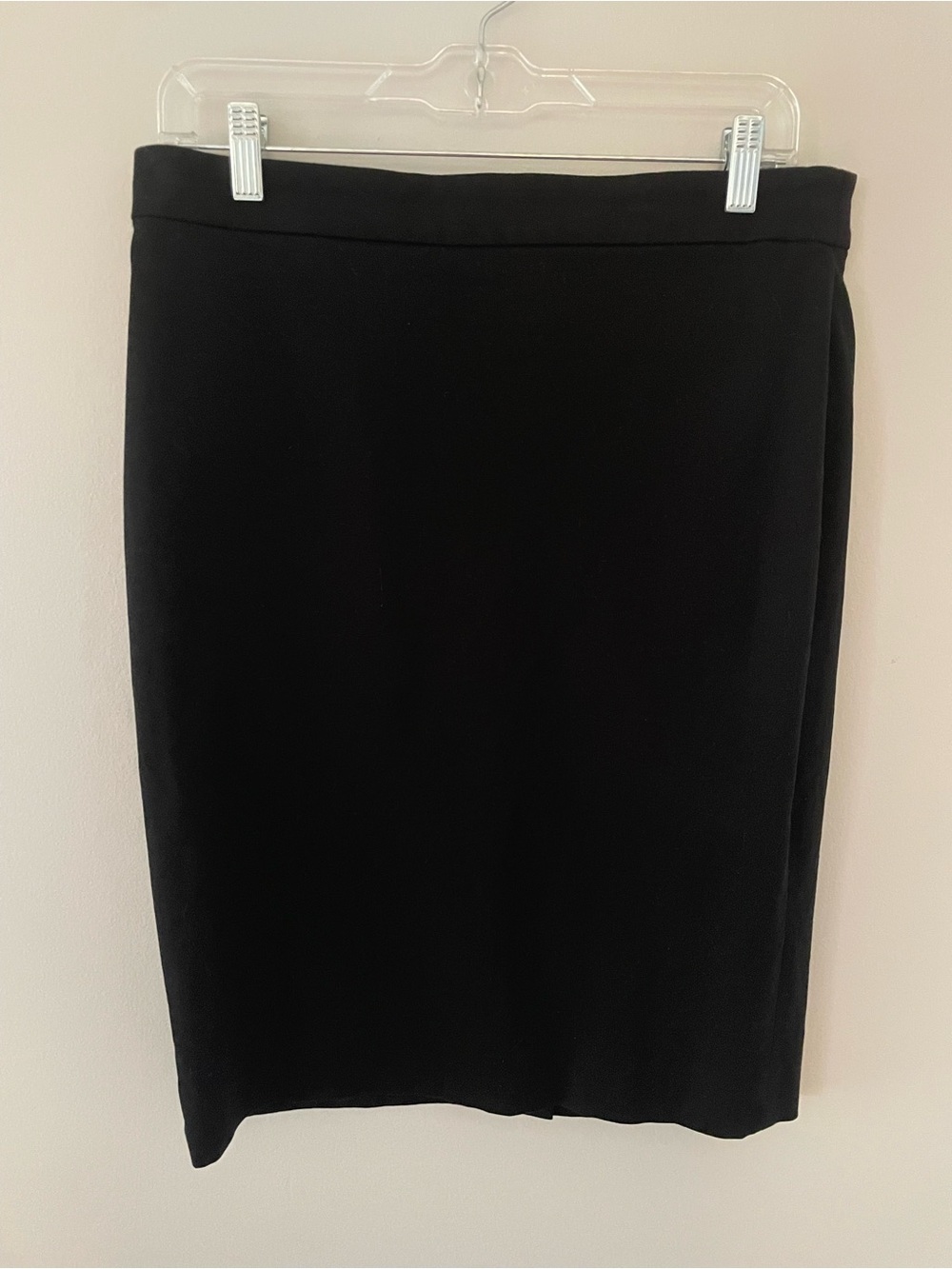J. Crew Black Tailored Pencil Skirt